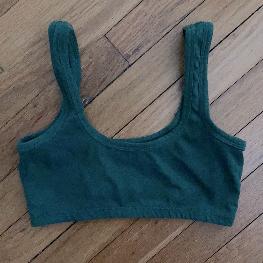 ARQ wide strap bra in fern
